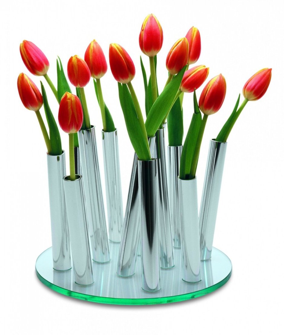 Bouquet Vase (Glass / Aluminium) - Philippi