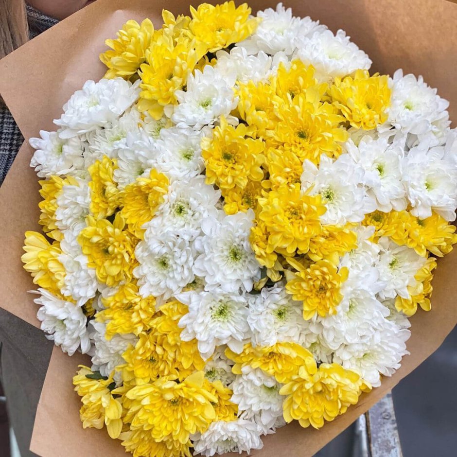 Букеты с мелкоцветной хризантемы