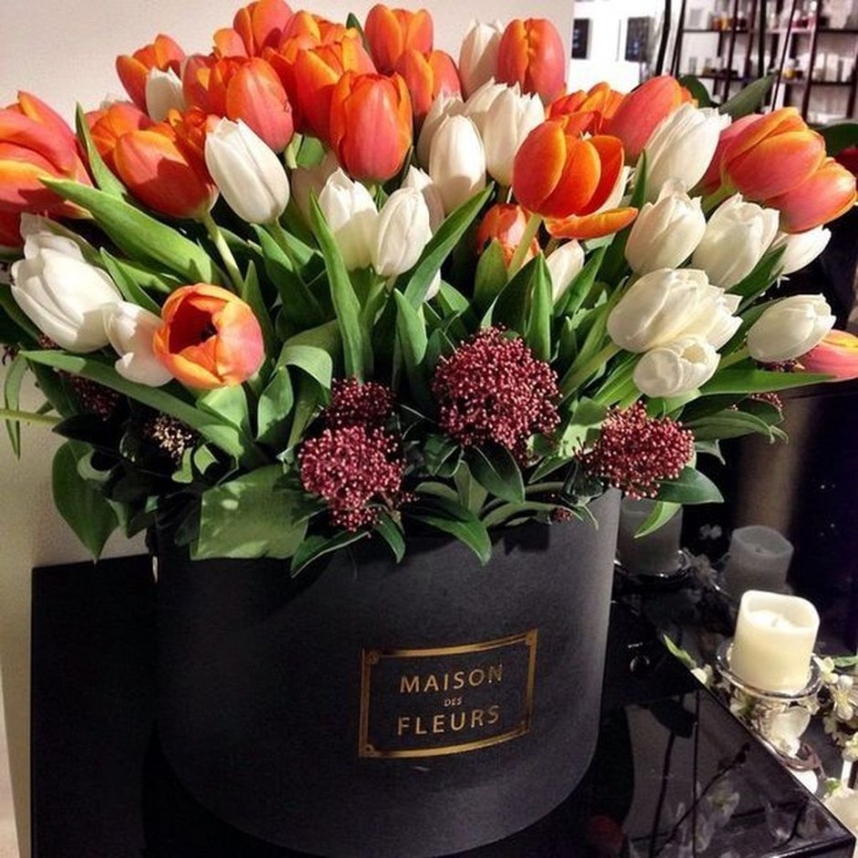 Букет цветов тюльпаны Мейсон