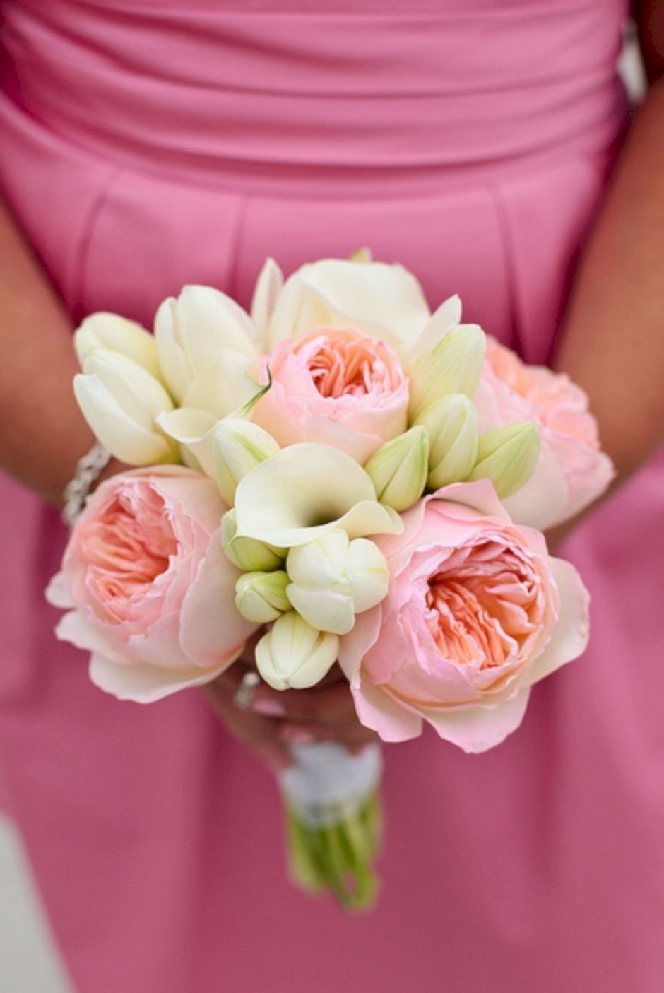 Пионовидные тюльпаны букет невесты