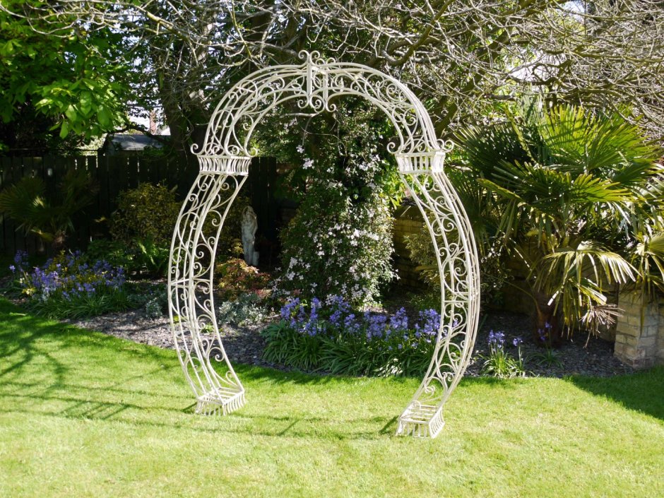Свадебная арка из металла для сада своими руками