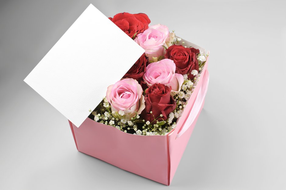 Коробка для цветов с ящиком
