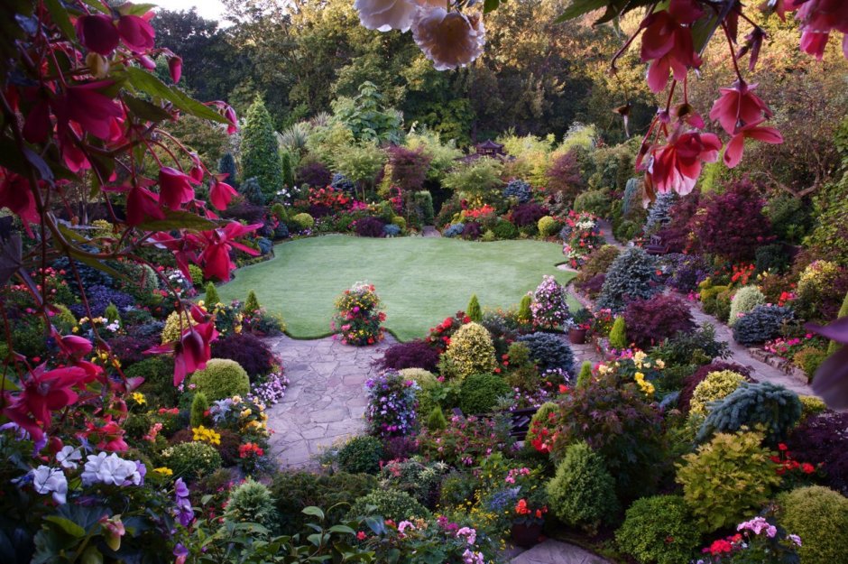 Английский сад Марии и Тони Ньютон.. (2)
