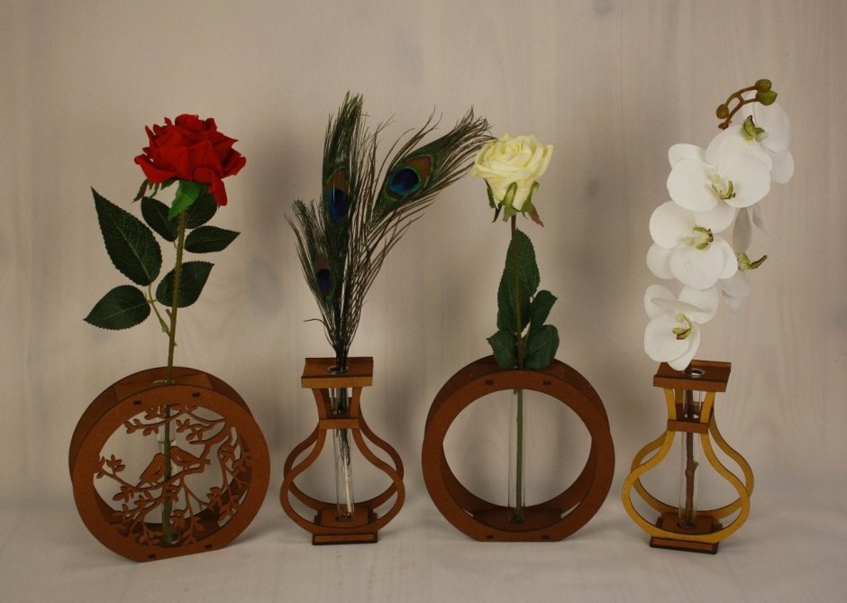 Цветы для деревянной вазы