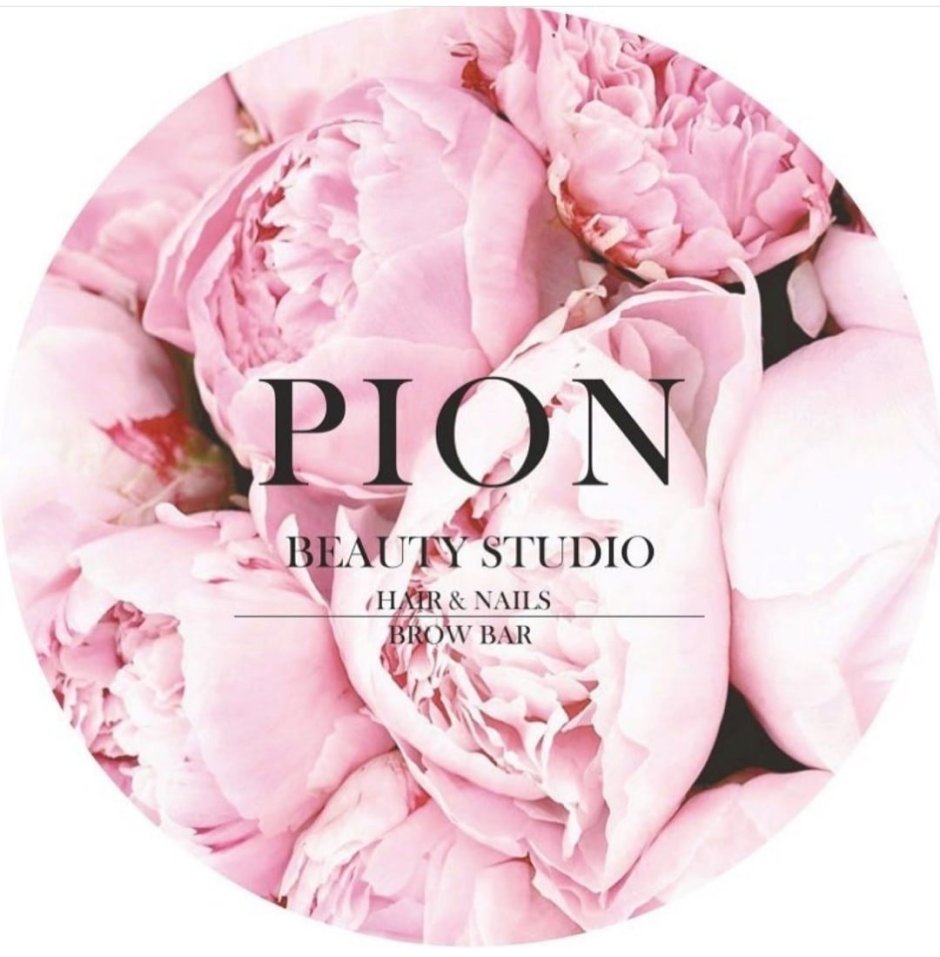 Логотип студии красоты пион