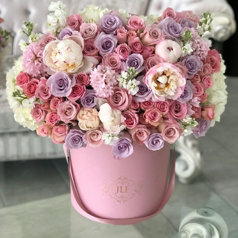 Гламурный букет цветов на день рождения