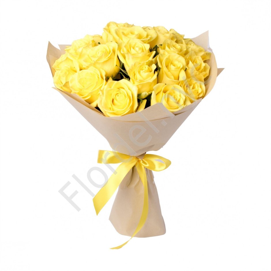 Букет 25 желтых роз