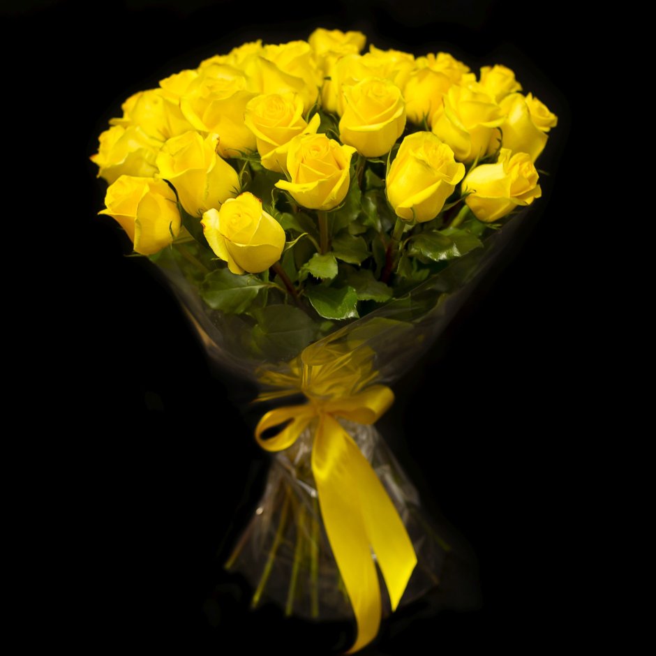 25 Розы, Илиос, желтые