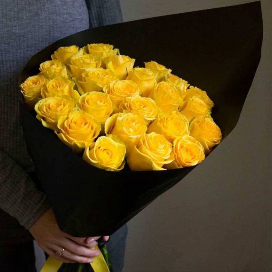 Букет 25 желтых роз