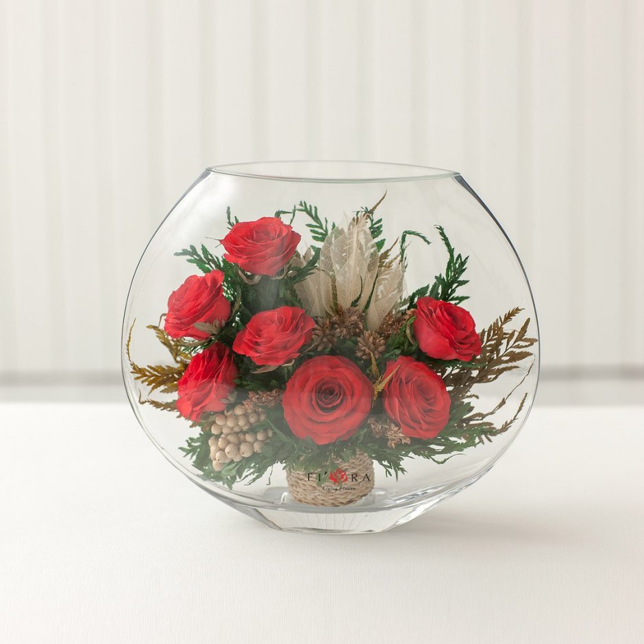 Декор круглой вазы
