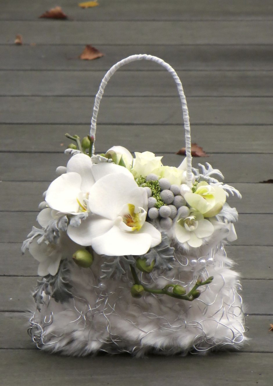 Свадебный букет сумочка