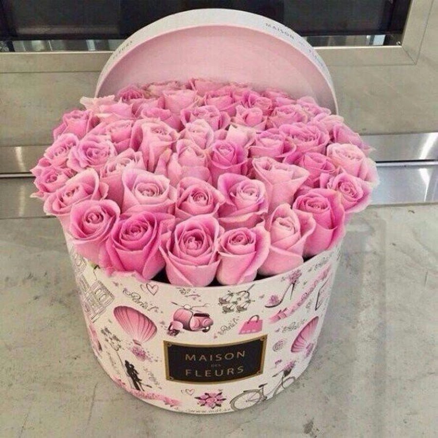 Розы в коробках с днем рождения красивые