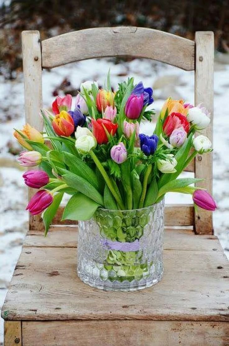 Хочется весны в душе. Тюльпаны Прованс. Весенние цветы. Весенний букет. Яркие весенние цветы.