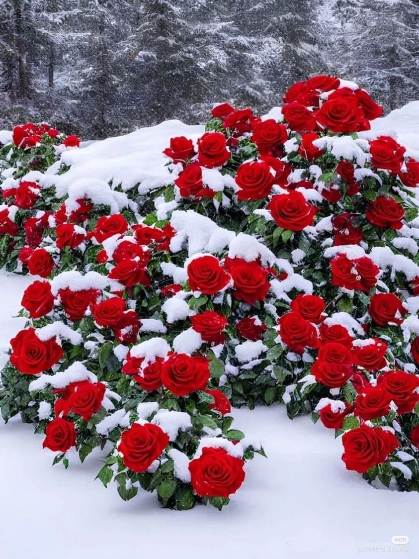 Снежные розы