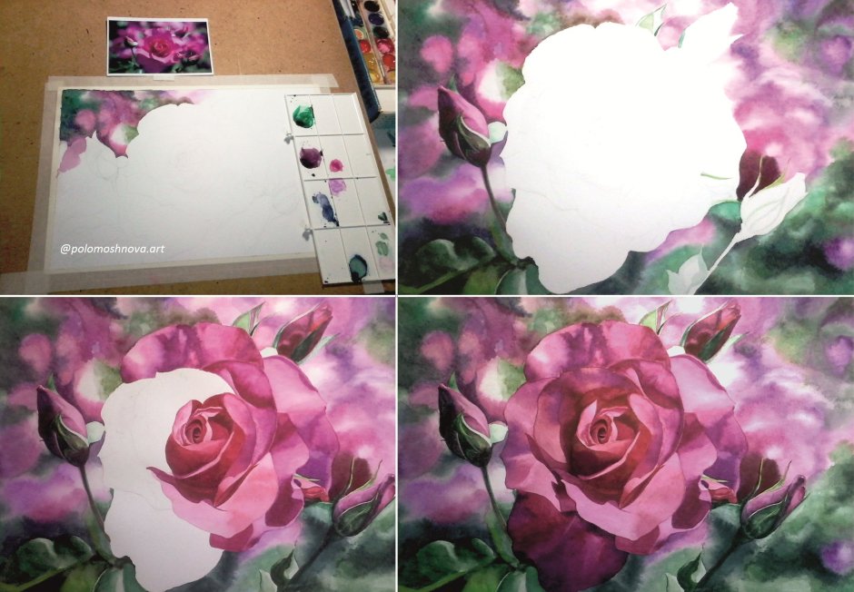 Paper Art / книга для записей искусственная кожа . Aquarelle. Розы