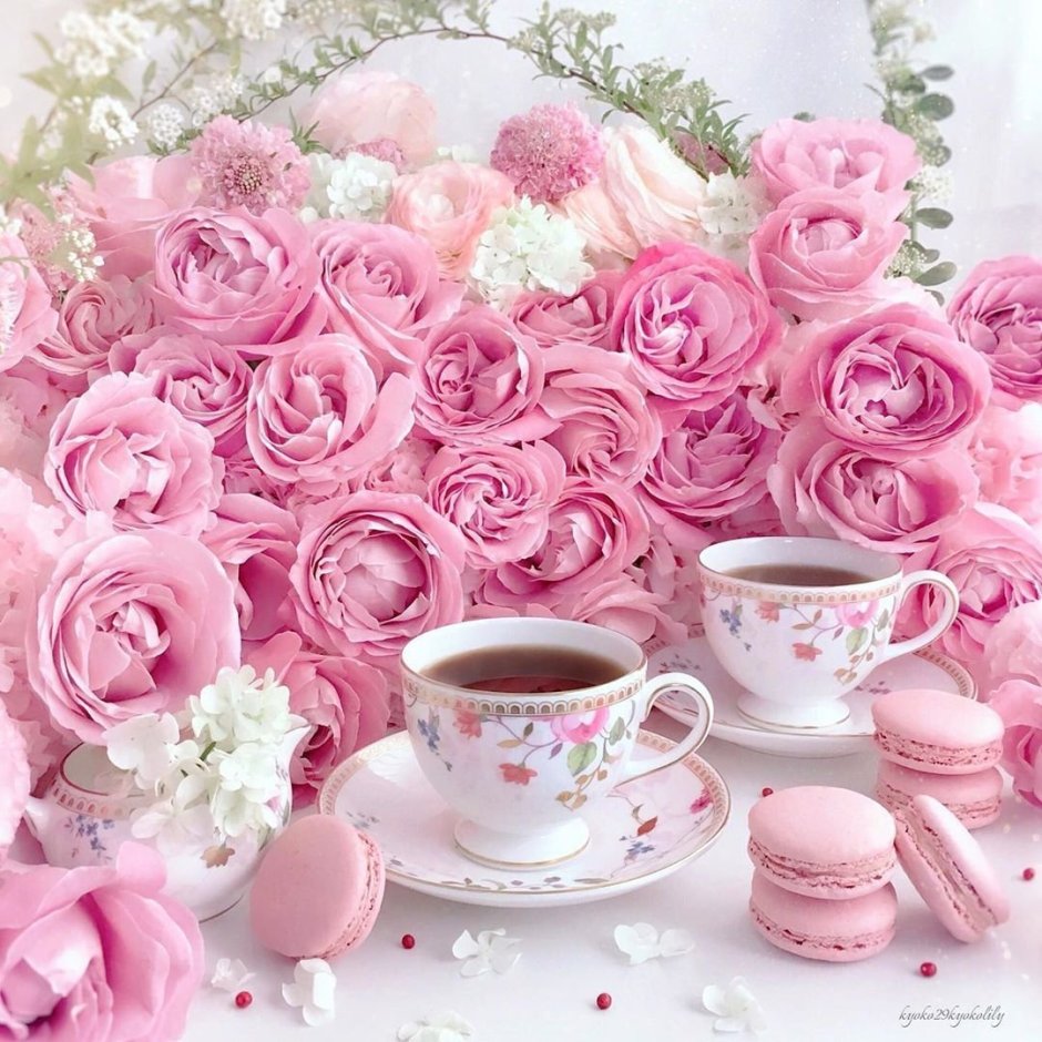 Розовое утро