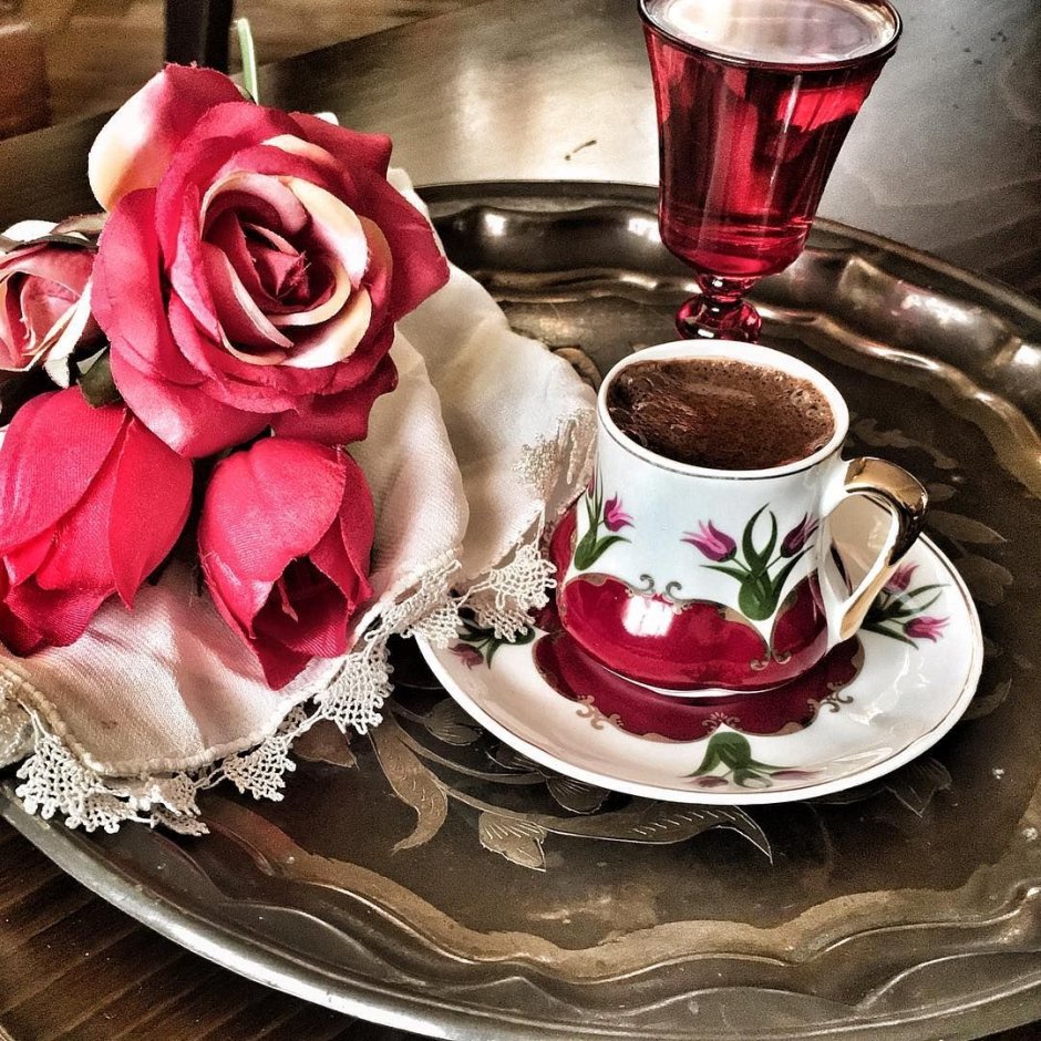 Кофе пирожное роза