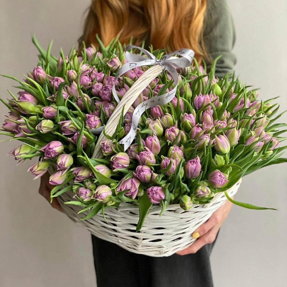 Букет пионовидных тюльпанов