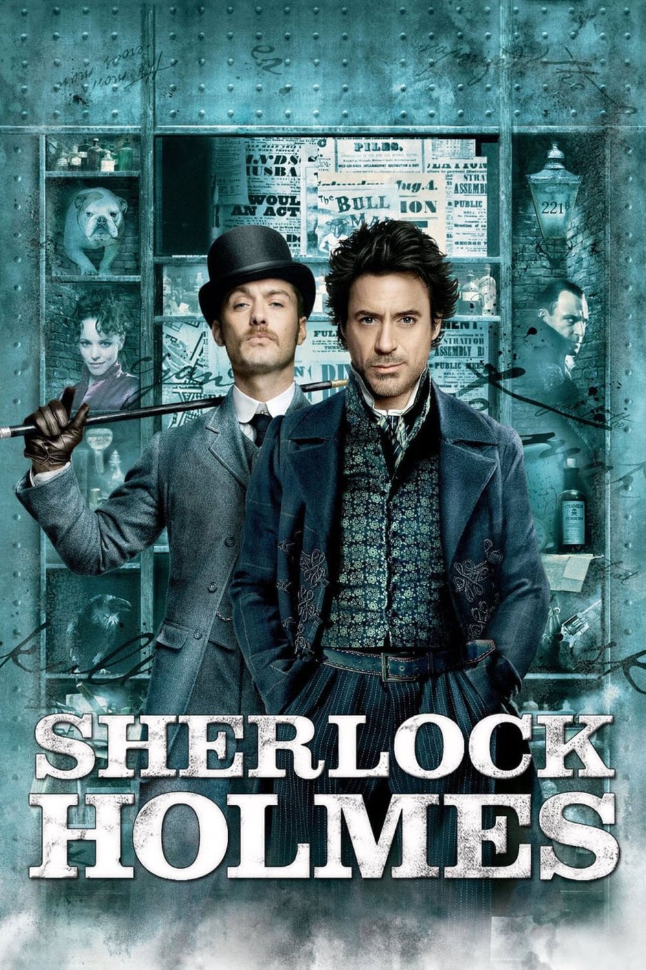 Sherlock holmes 2009 Постер