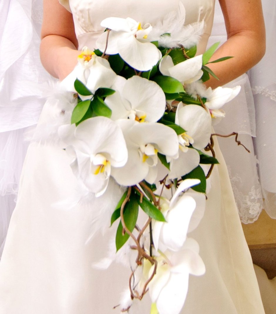 Букет невесты из орхидей с026