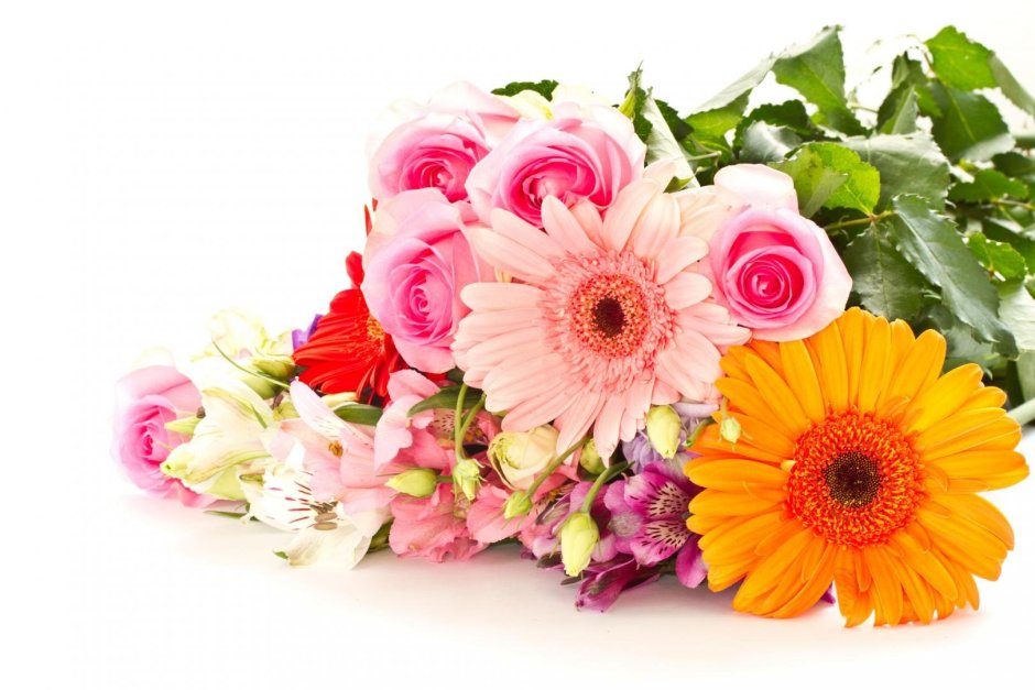 Букет цветов для мамы на день рождения