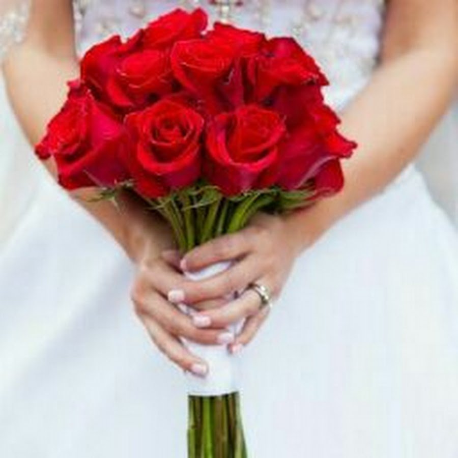 Свадебный букет в Красном цвете