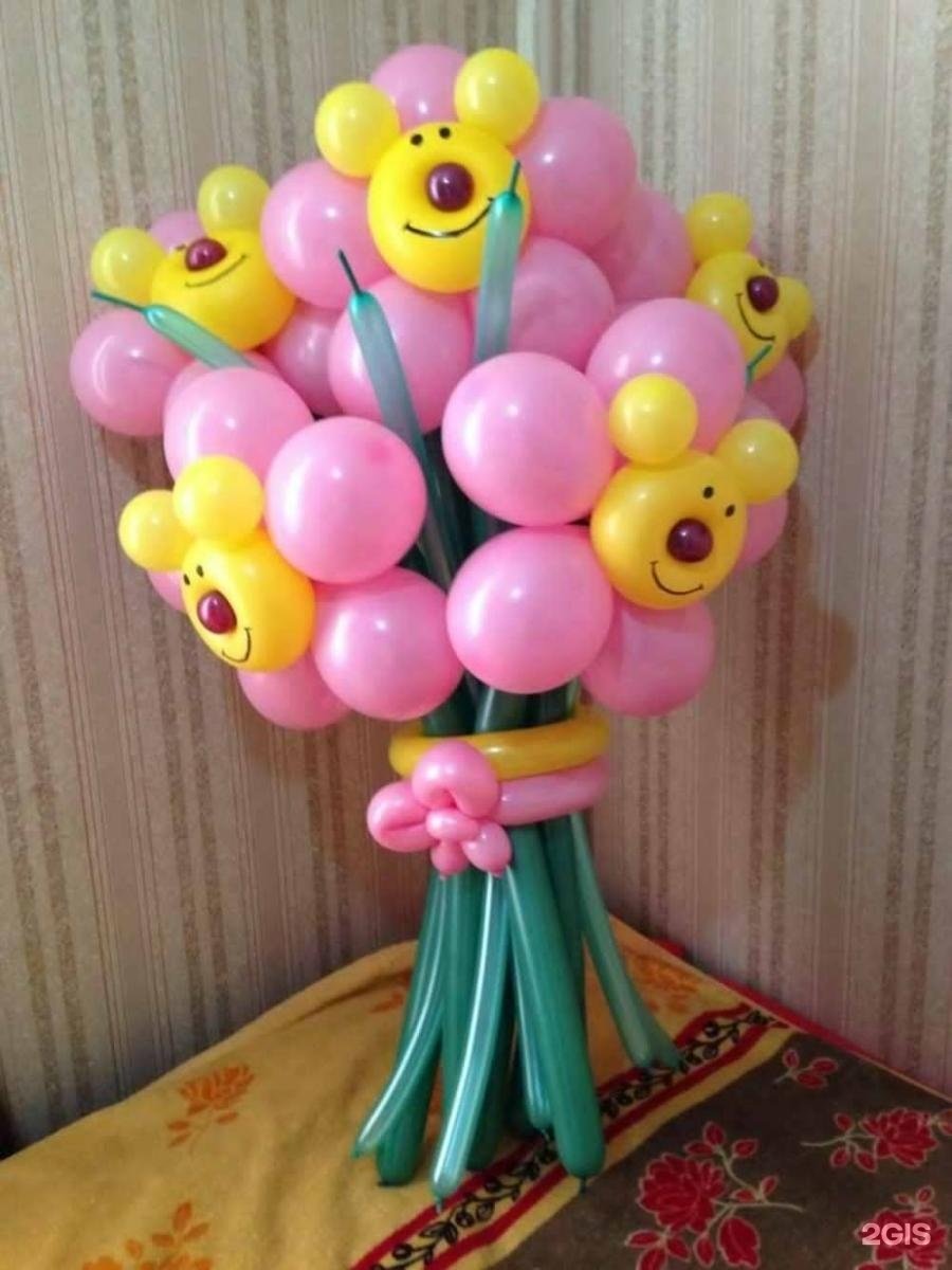 Букет цветов из воздушных шариков