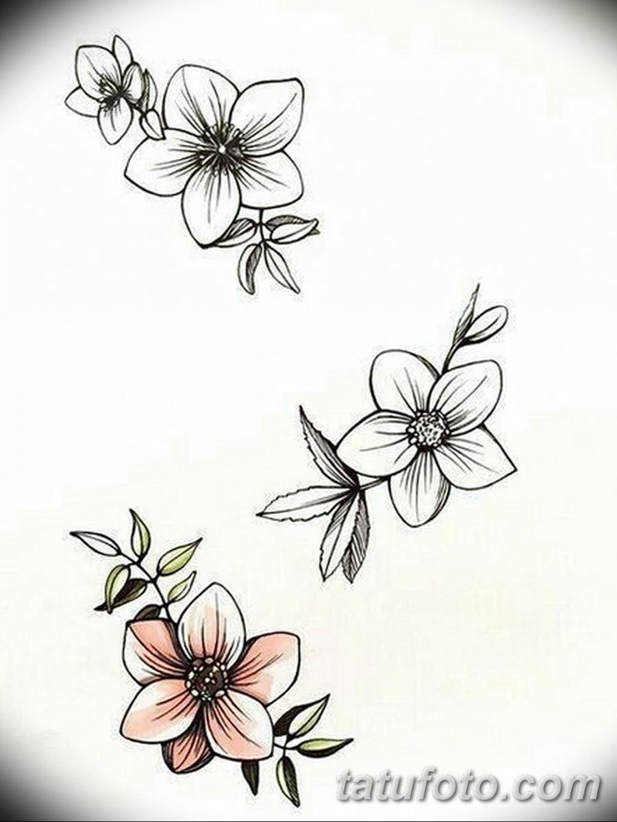Мелкие цветы эскиз