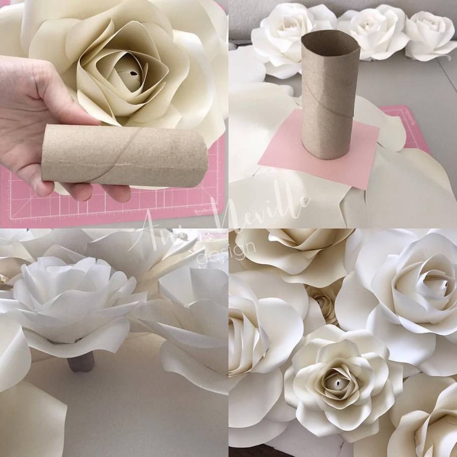 Букет цветов из туалетной бумаги