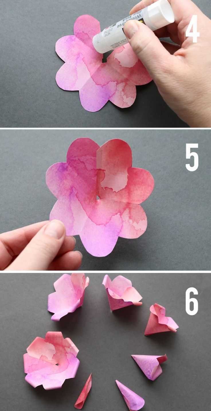 Простые и красивые цветы из бумаги