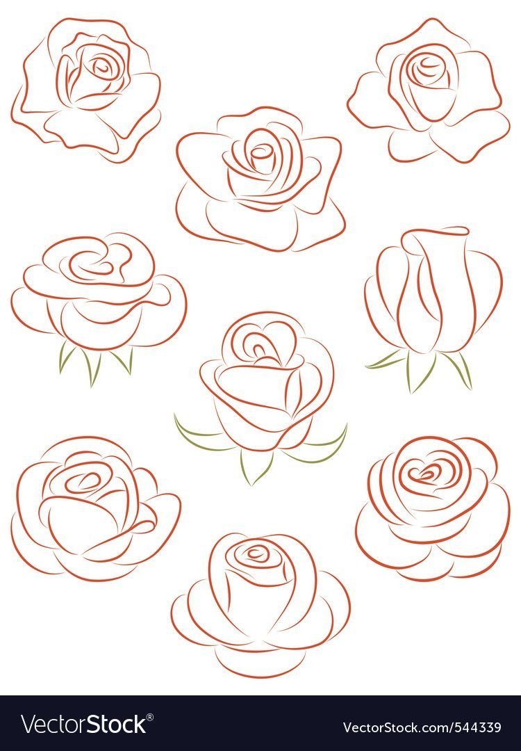 Туториалы по рисованию розы