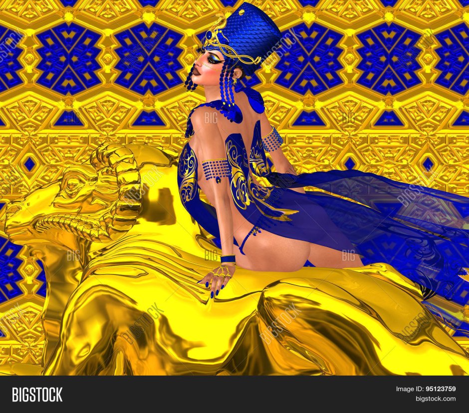 Египтянка в золоте арт