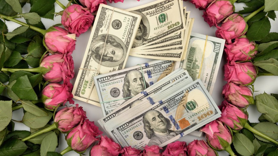 Картинки доллары и цветы