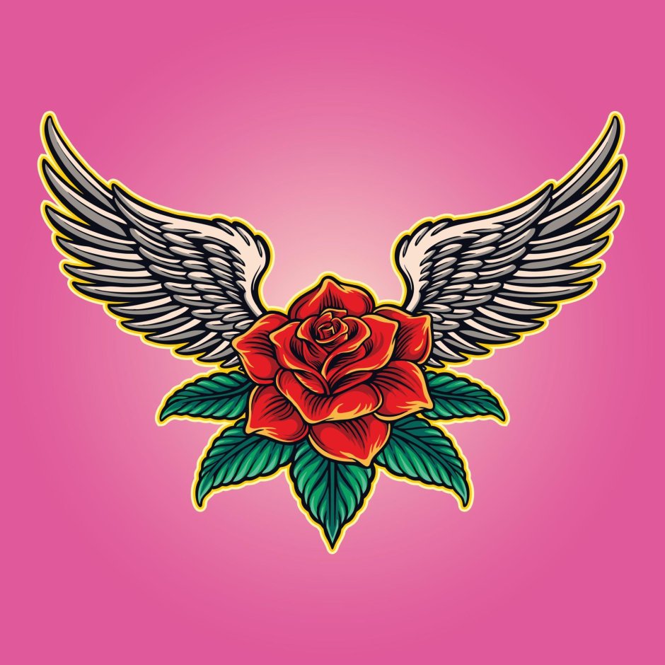 Роза с крыльями