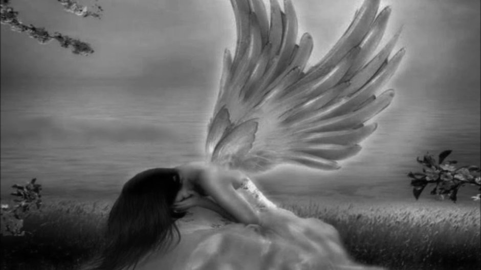 Ангел с опущенными крыльями