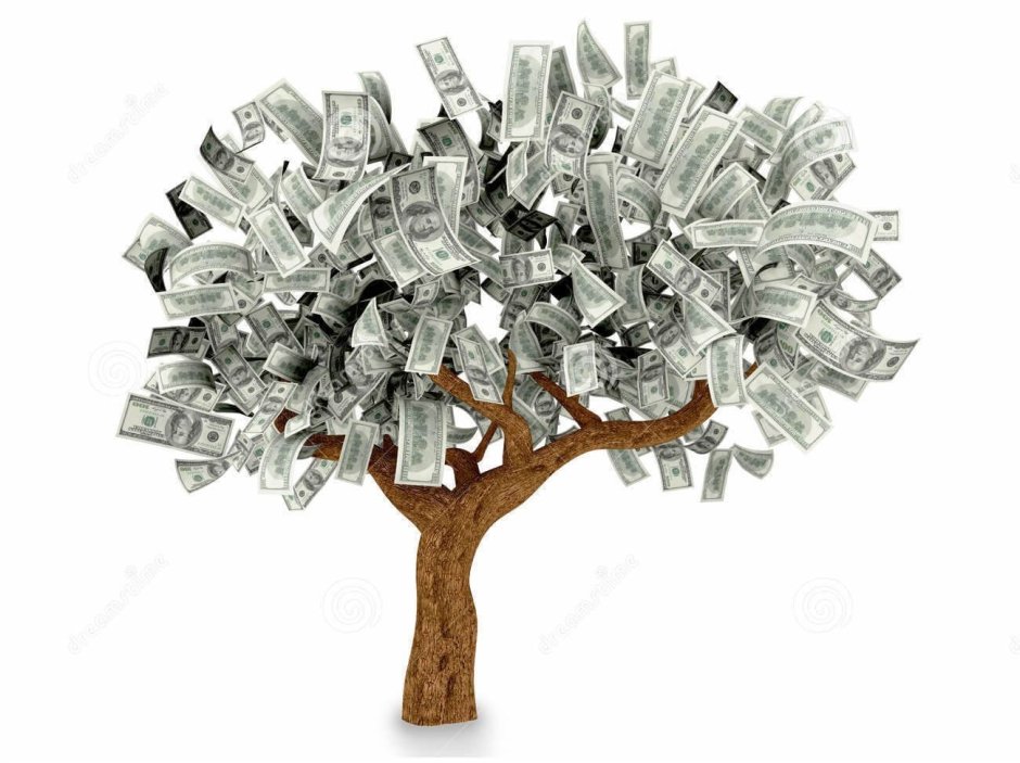 Дерево с деньгами