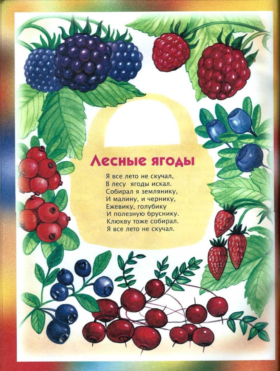 Стихи про ягоды для детей 4-5