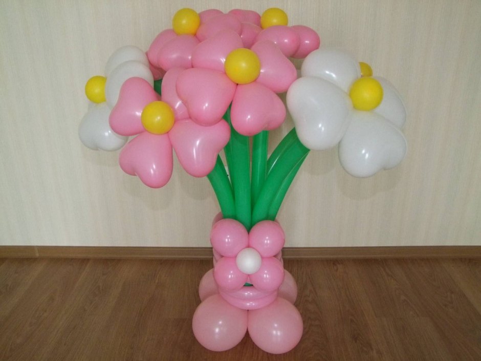 Цветы из шариков воздушных