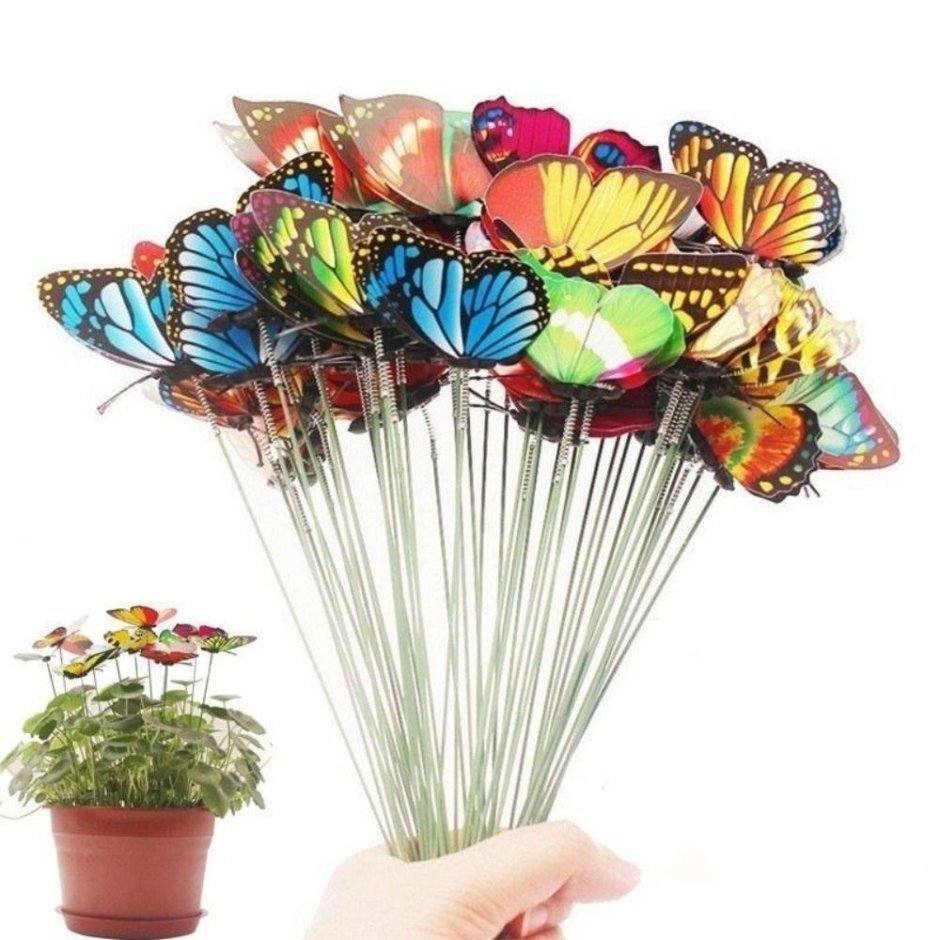 Декоративные бабочки на букет