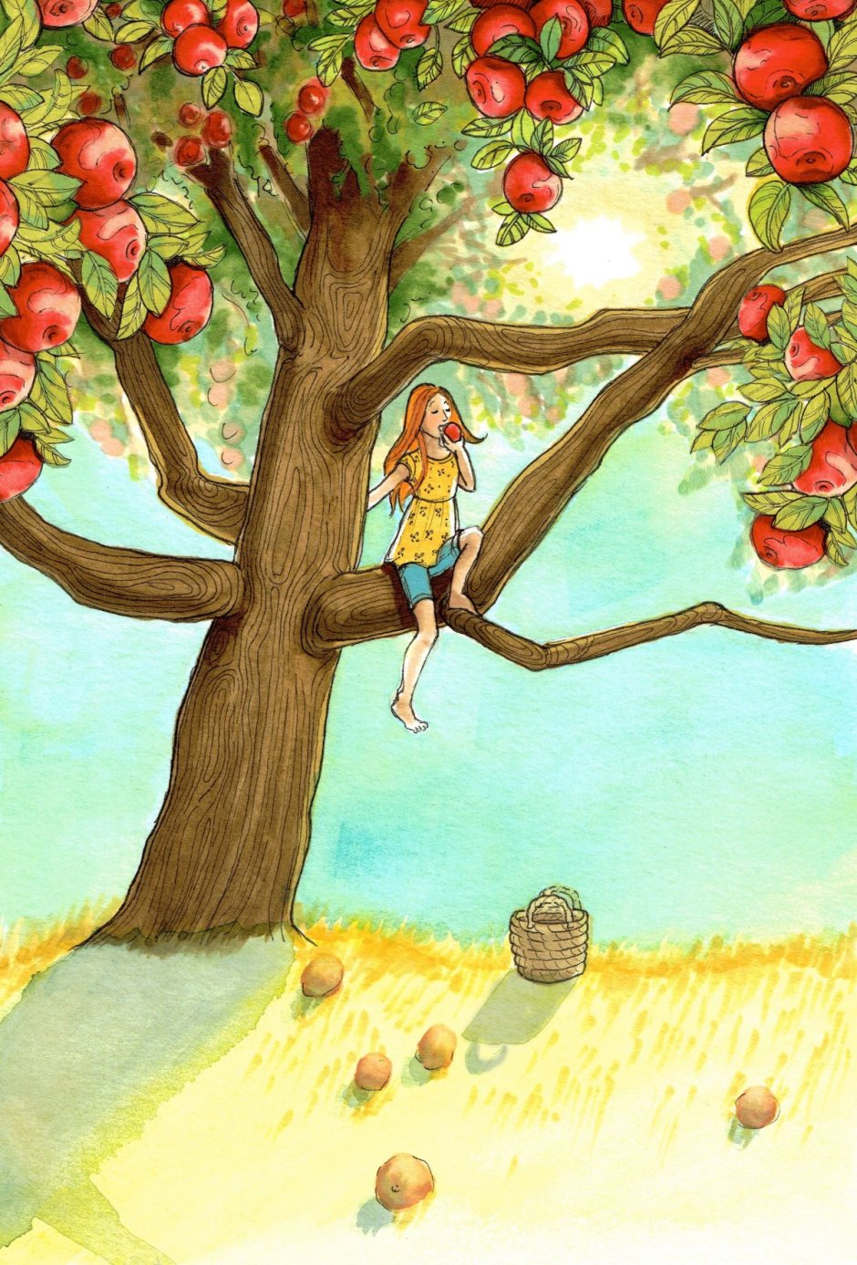 Сказочное дерево с яблоками