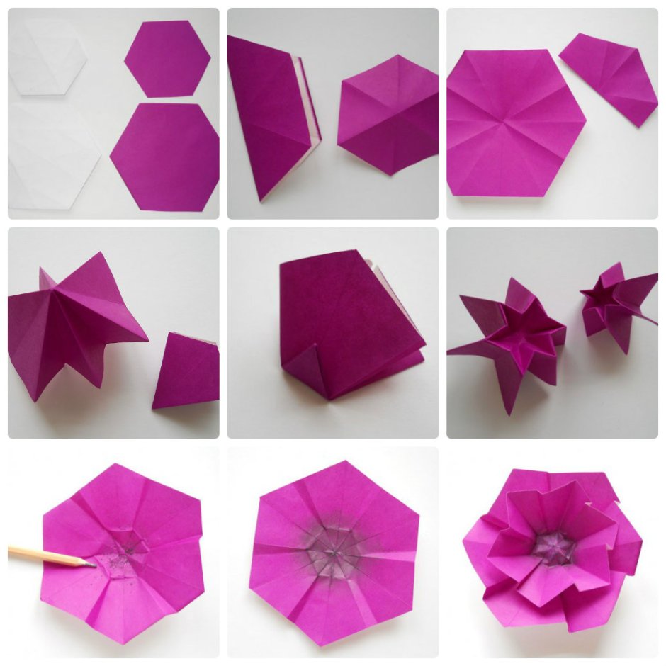 Ветки из бумаги оригами