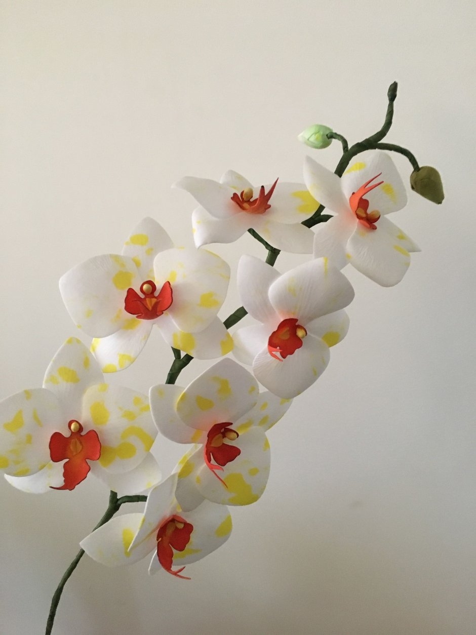 Орхидея из фоамирана своими руками
