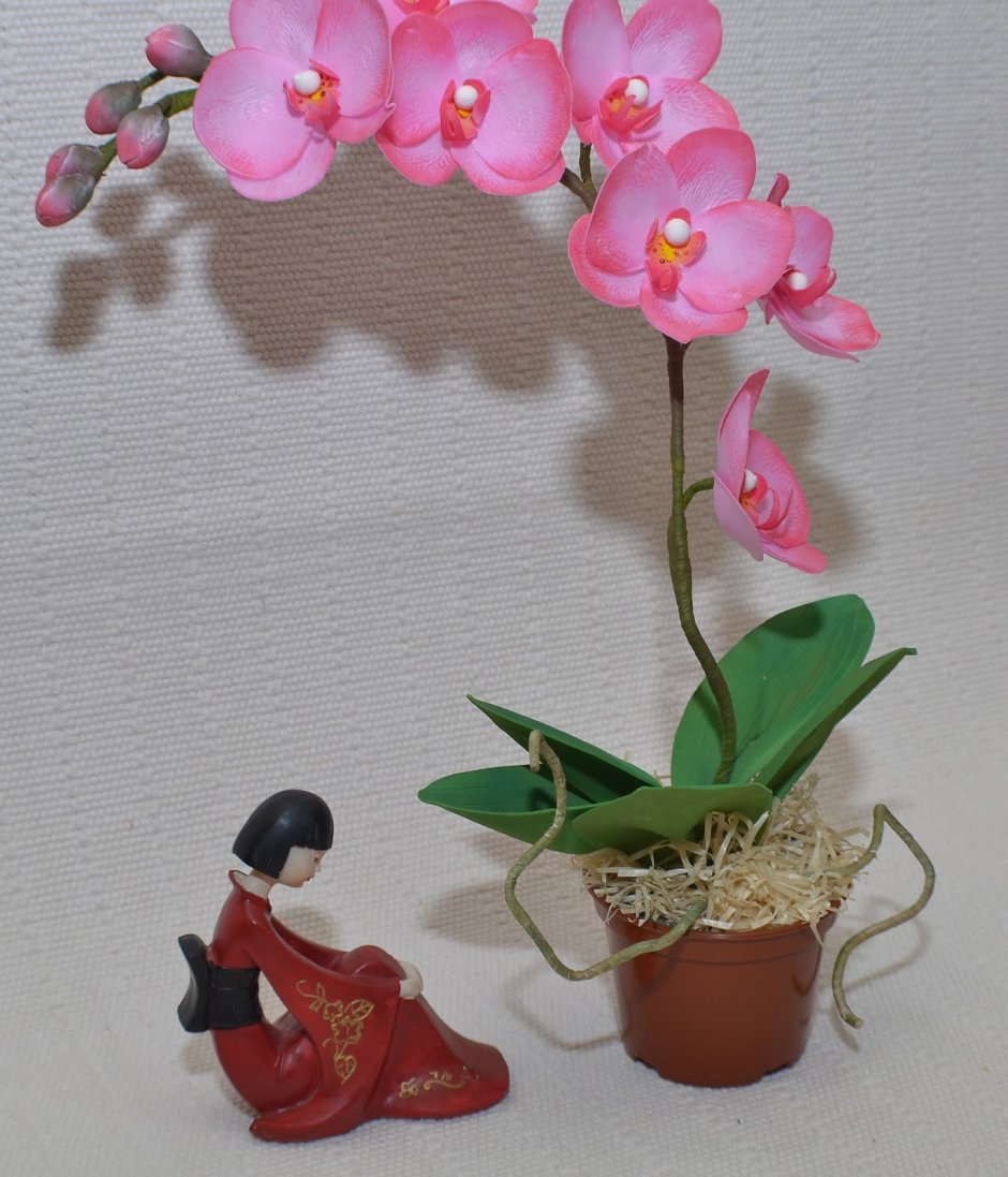 Орхидея из фетра