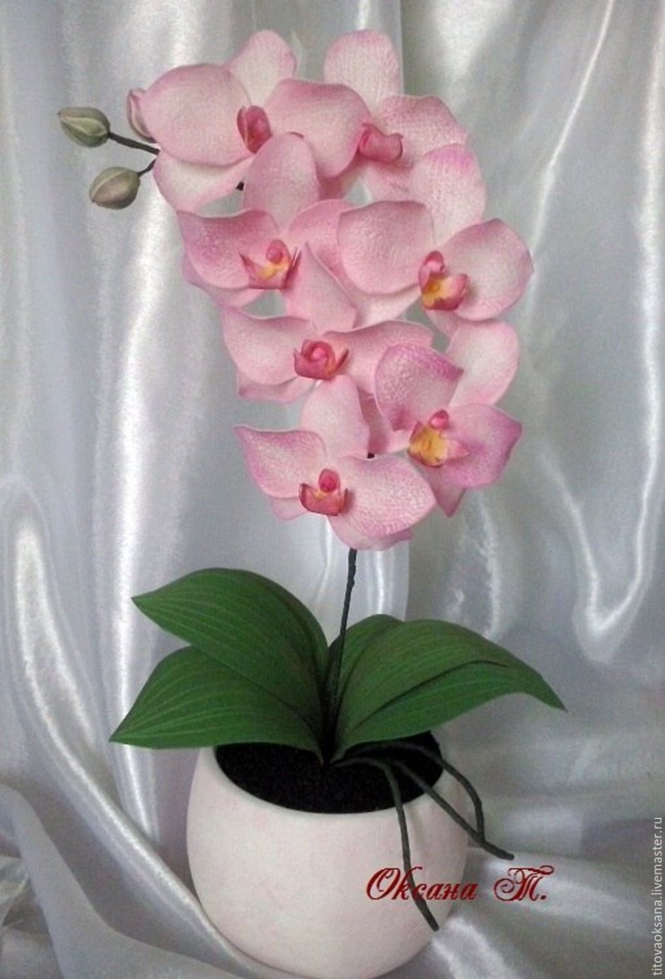 Орхидея из изолона и фоамирана