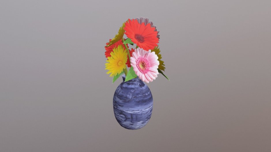 Цветы в вазе Минимализм для фона