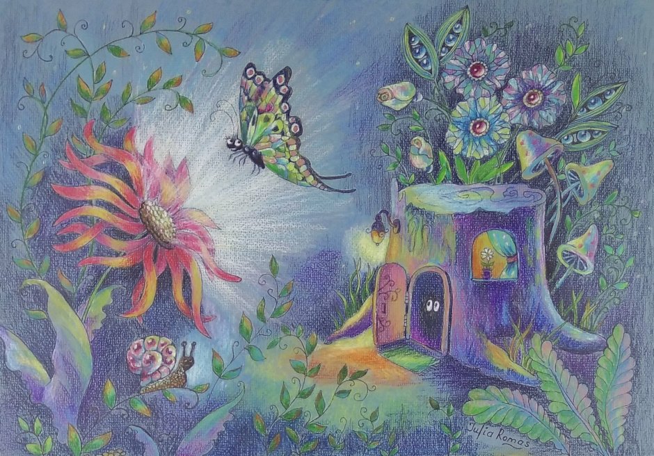 Рисунки Волшебный мир цветов для детей