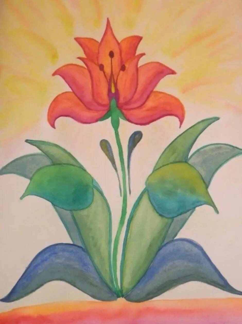 Иллюстрация к рассказу Аленький цветочек