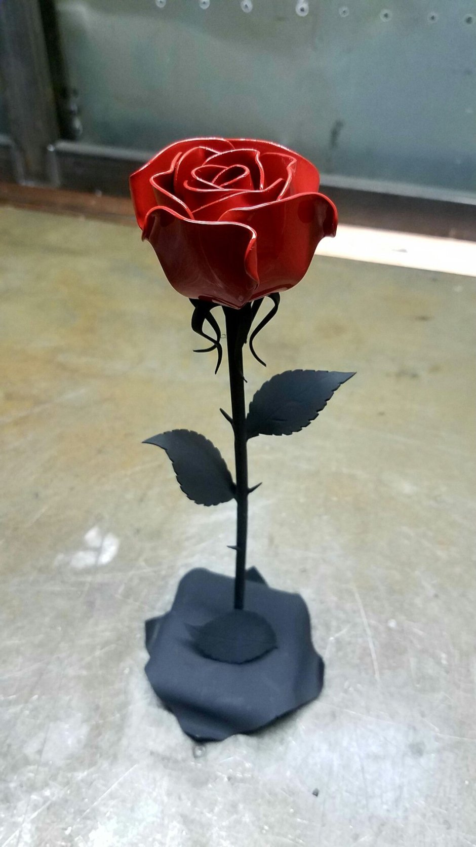 Самодельные розы из металла