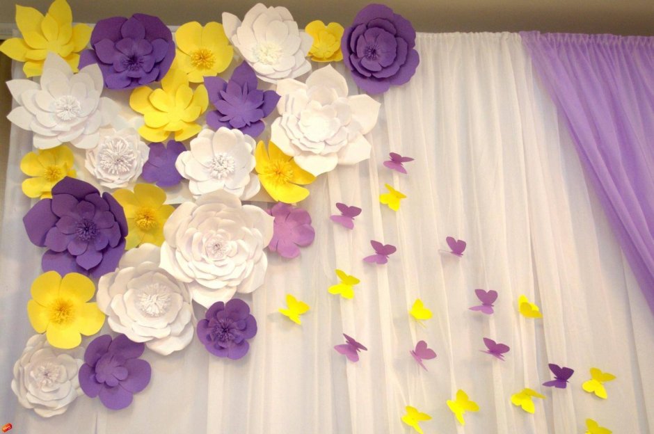 Цветы для украшения зала в детском саду