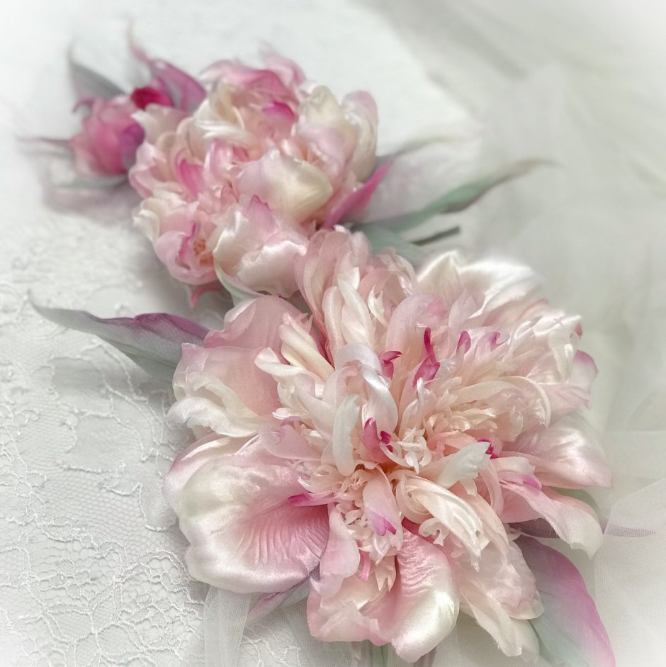 Цветы из японского шелка
